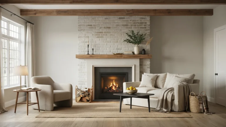 modern farmhouse fireplace