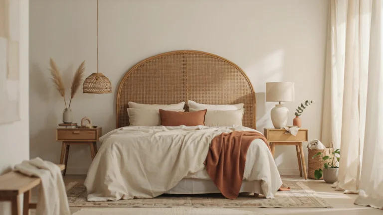rattan headboard