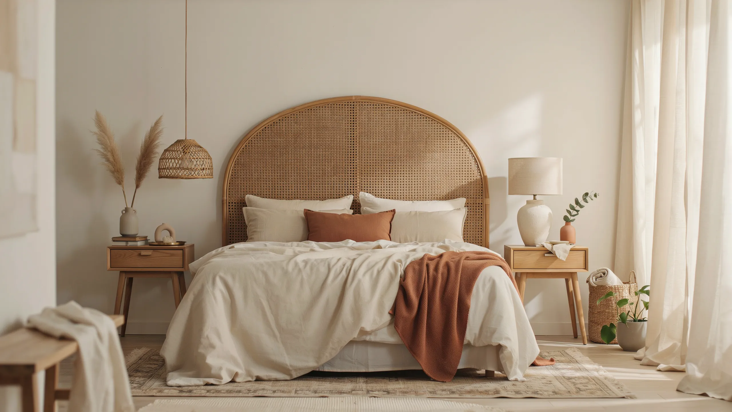 rattan headboard