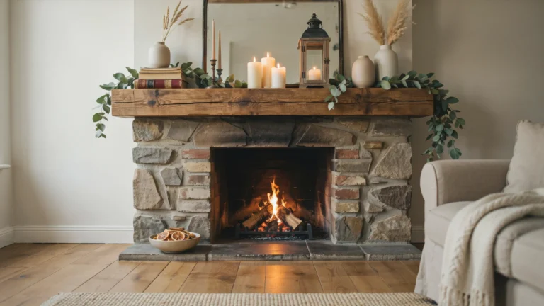 rustic mantel decorating ideas