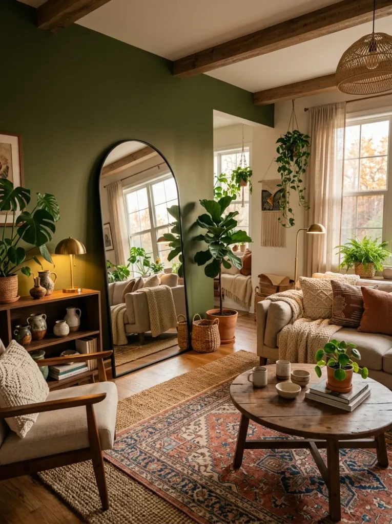 Arched Floor Mirror