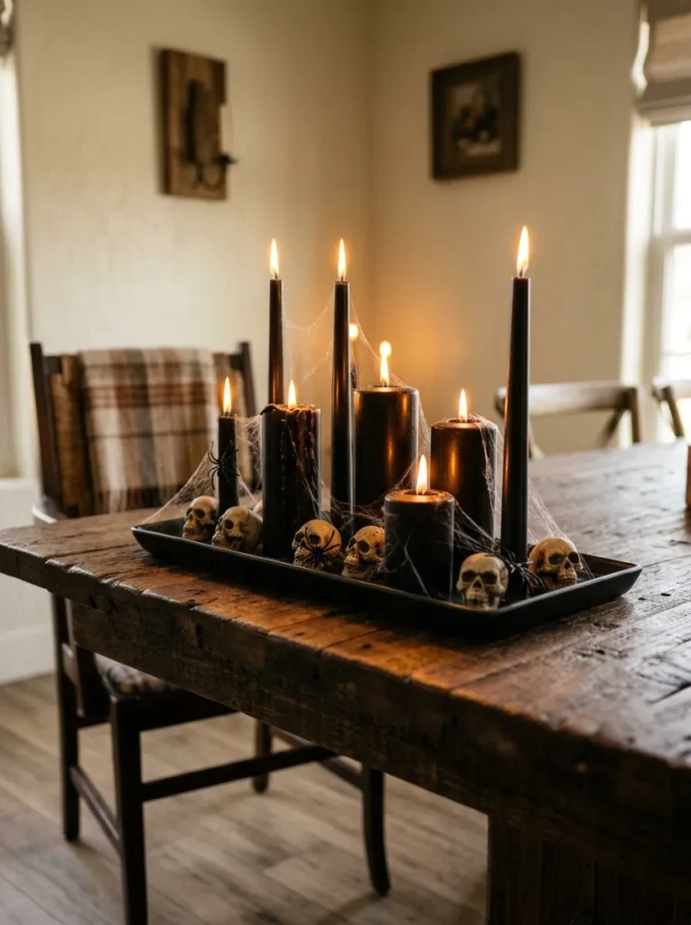 Black Candle Centerpiece
