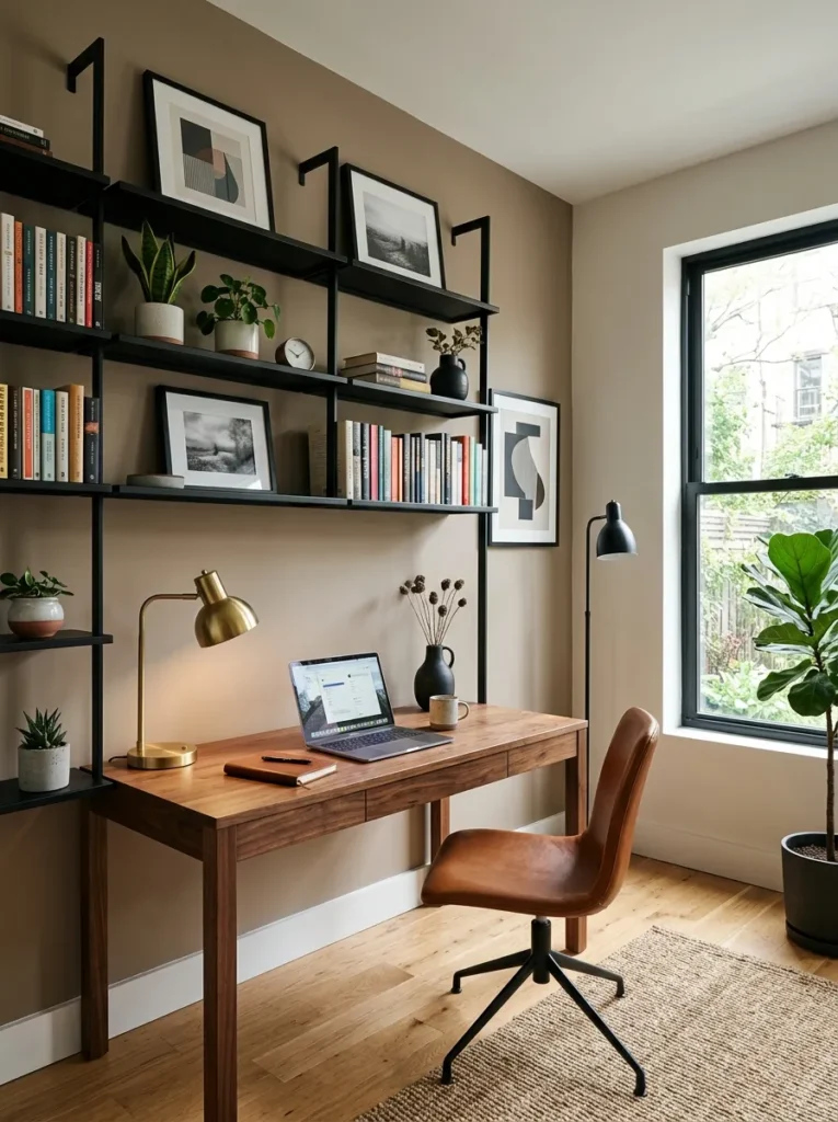 Black Metal Shelving