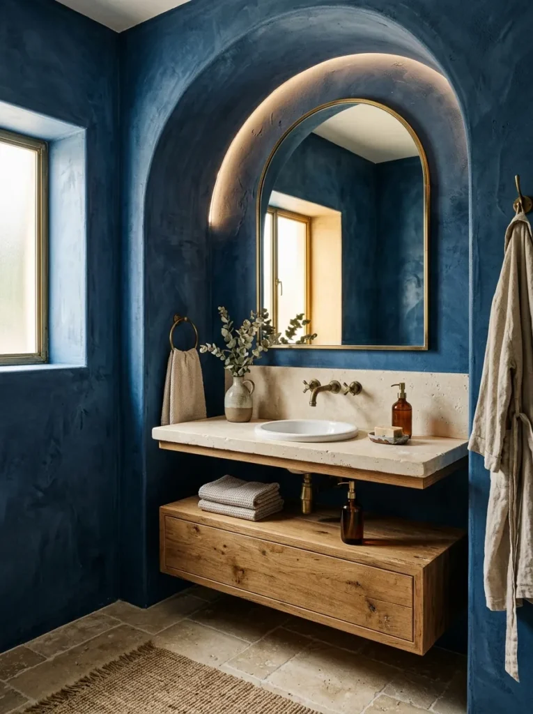 Blue Plaster Walls