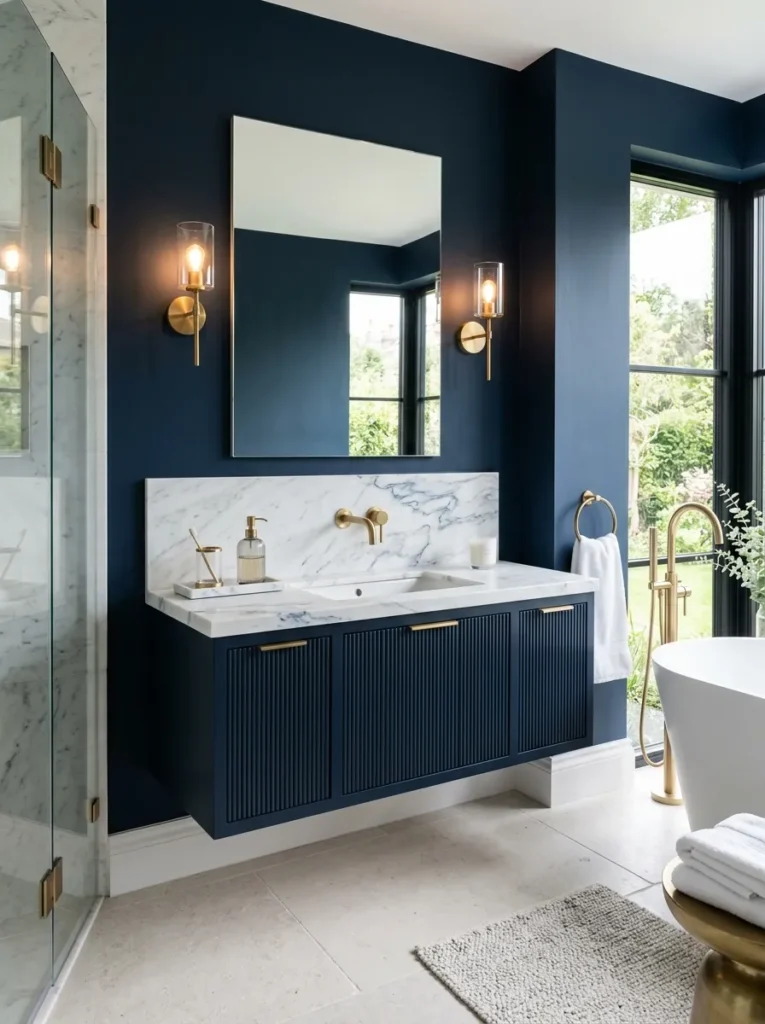 Blue and Marble Contrast