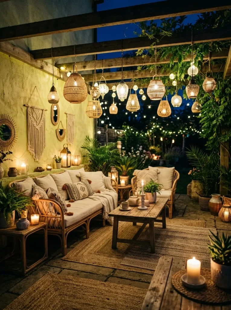 Boho Lantern Lighting