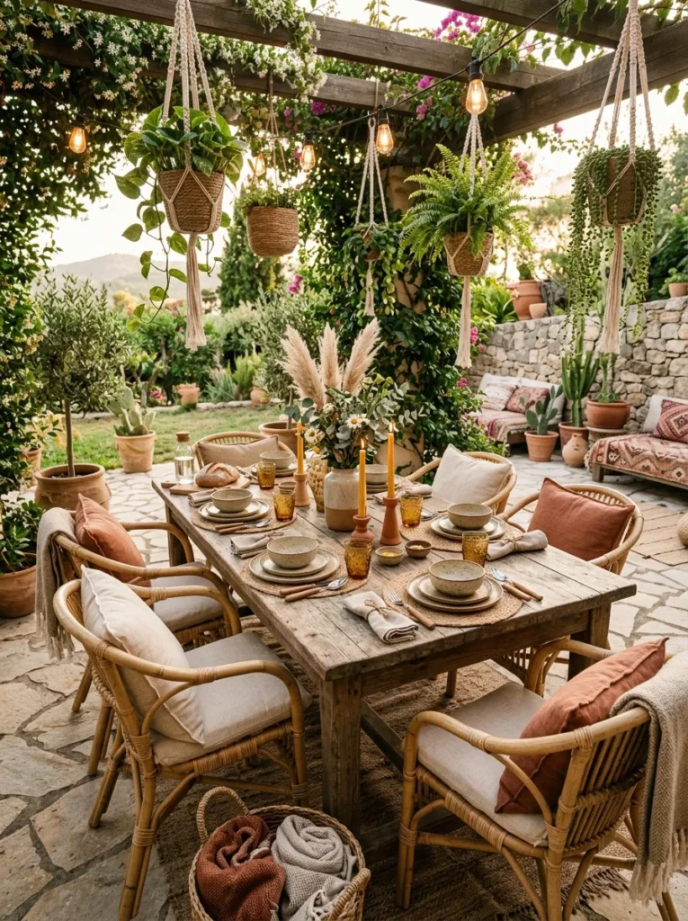 Boho Outdoor Dining