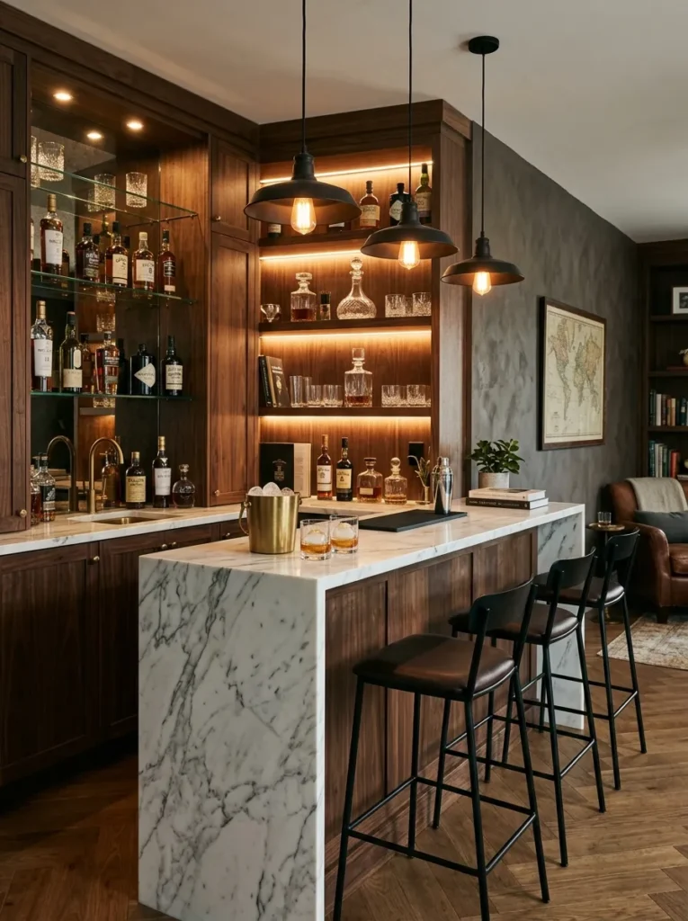 Built-In Bar Area