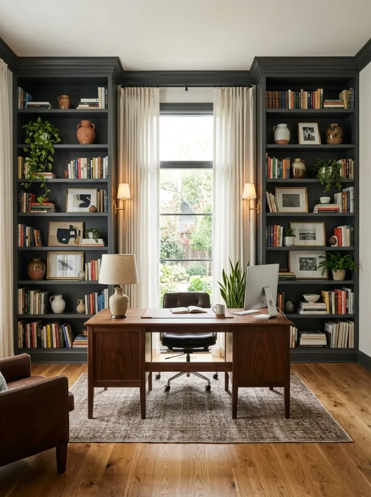 Built-In Bookshelves