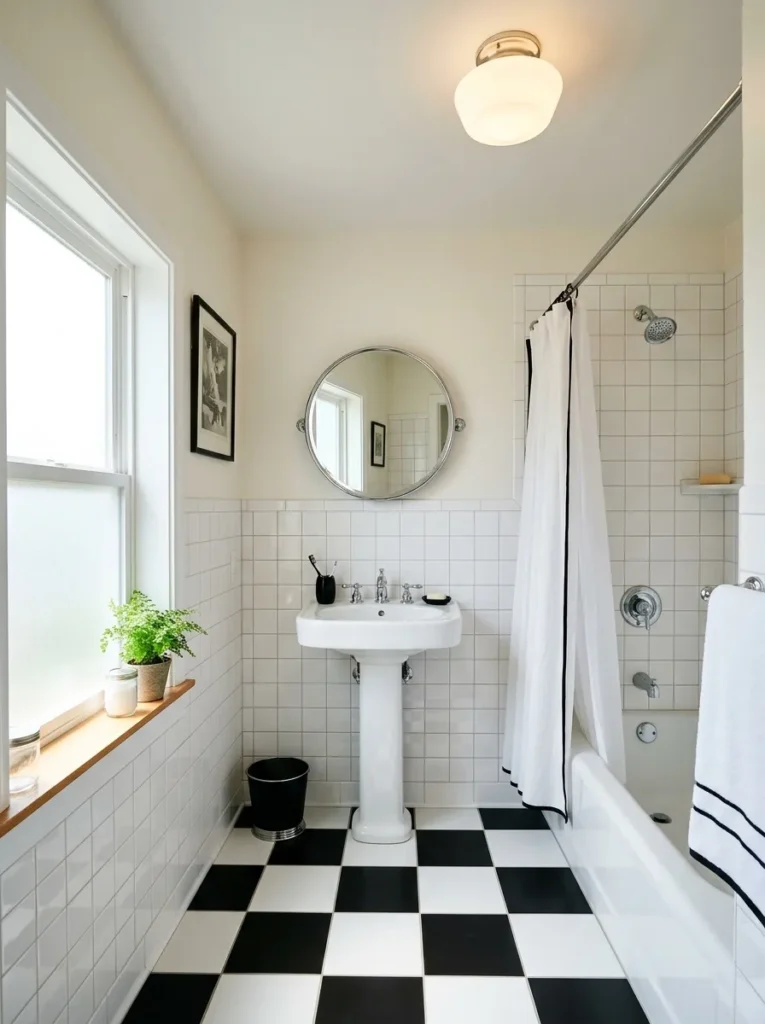 Checkerboard Tile Floor