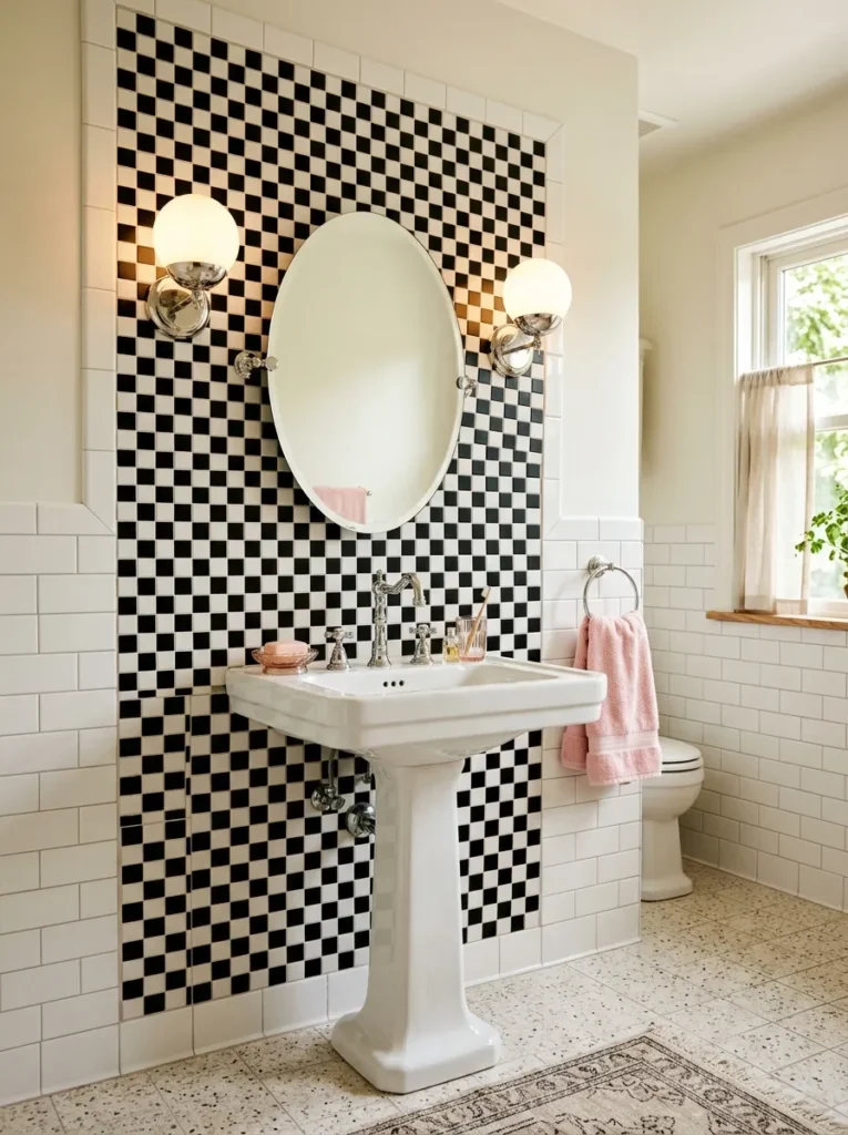 Checkerboard Wall Detail