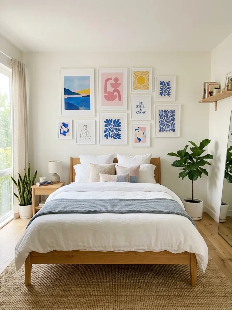 Colorful Gallery Wall
