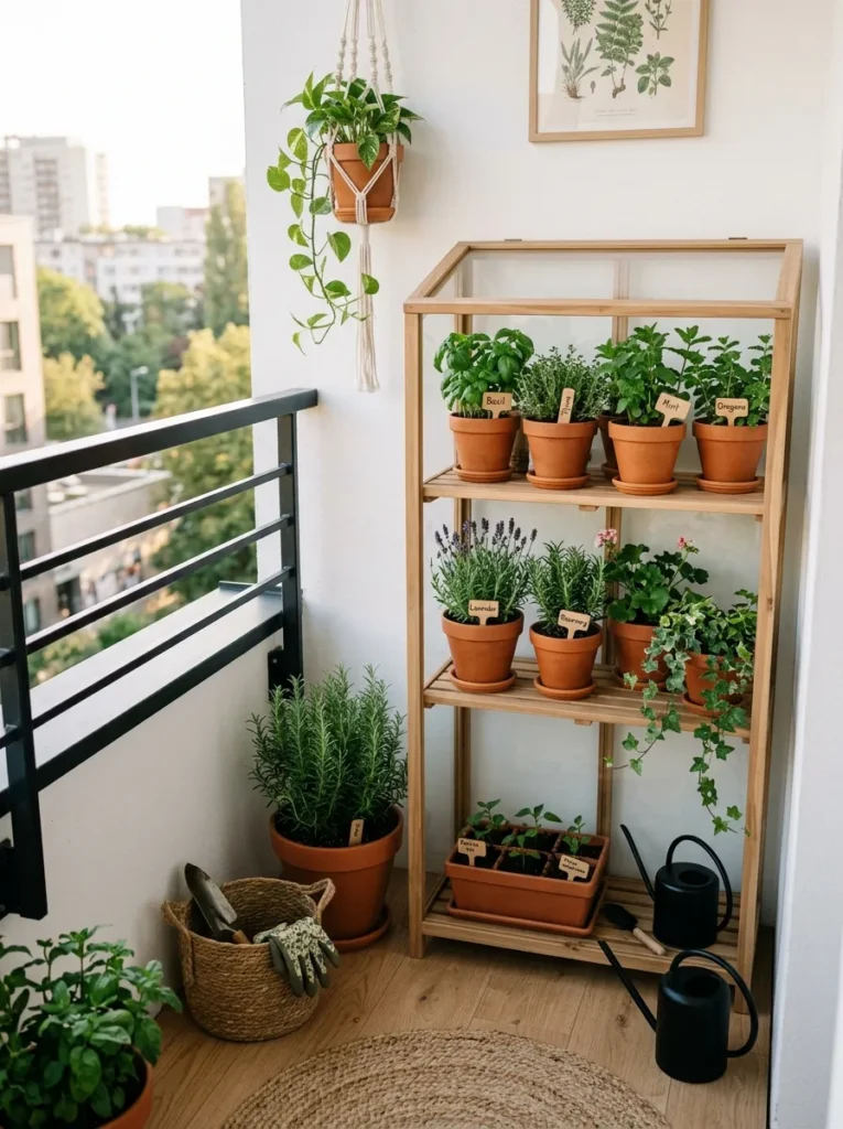Compact Greenhouse Corner
