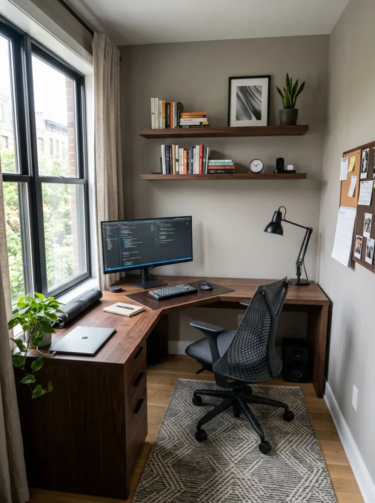 Corner Desk Layout