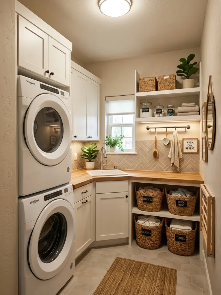 Corner Laundry Setup