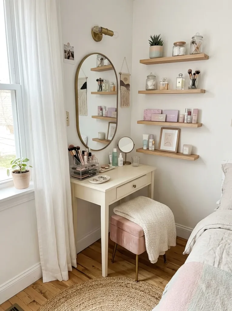 Corner Makeup Station