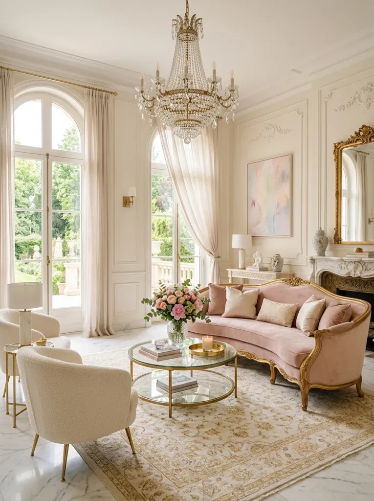 Curved Velvet Seating