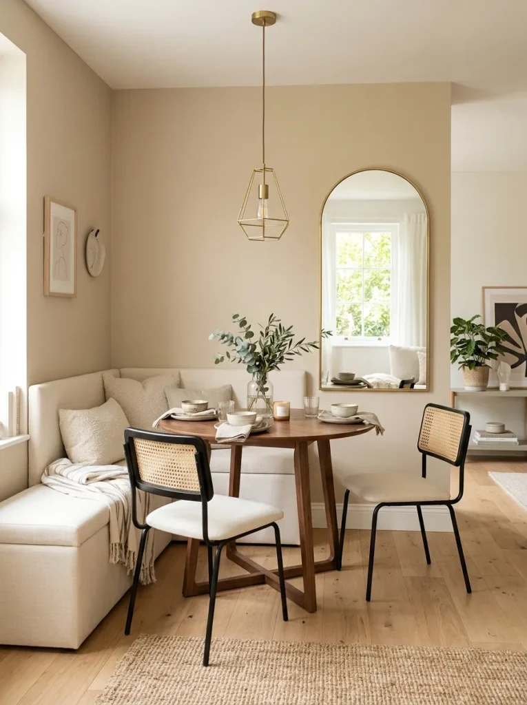 Dining Nook With Mirror