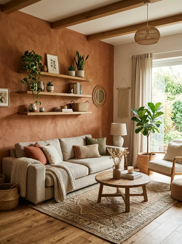 Earthy Accent Walls