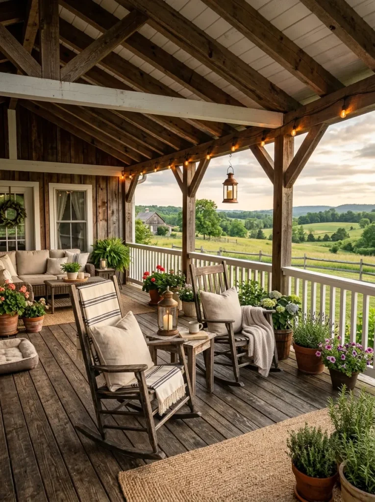 Farmhouse Covered Deck