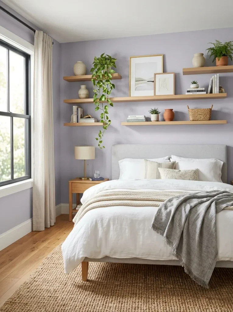 Floating Wood Shelves