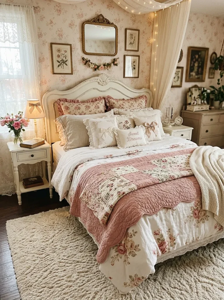 Floral Bedding Layers