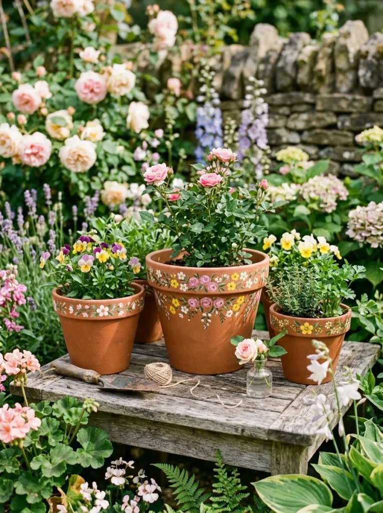 Floral Painted Borders