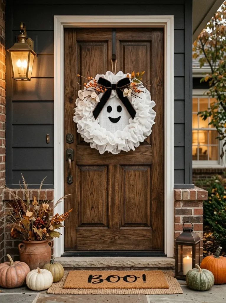 Ghostly Door Wreath