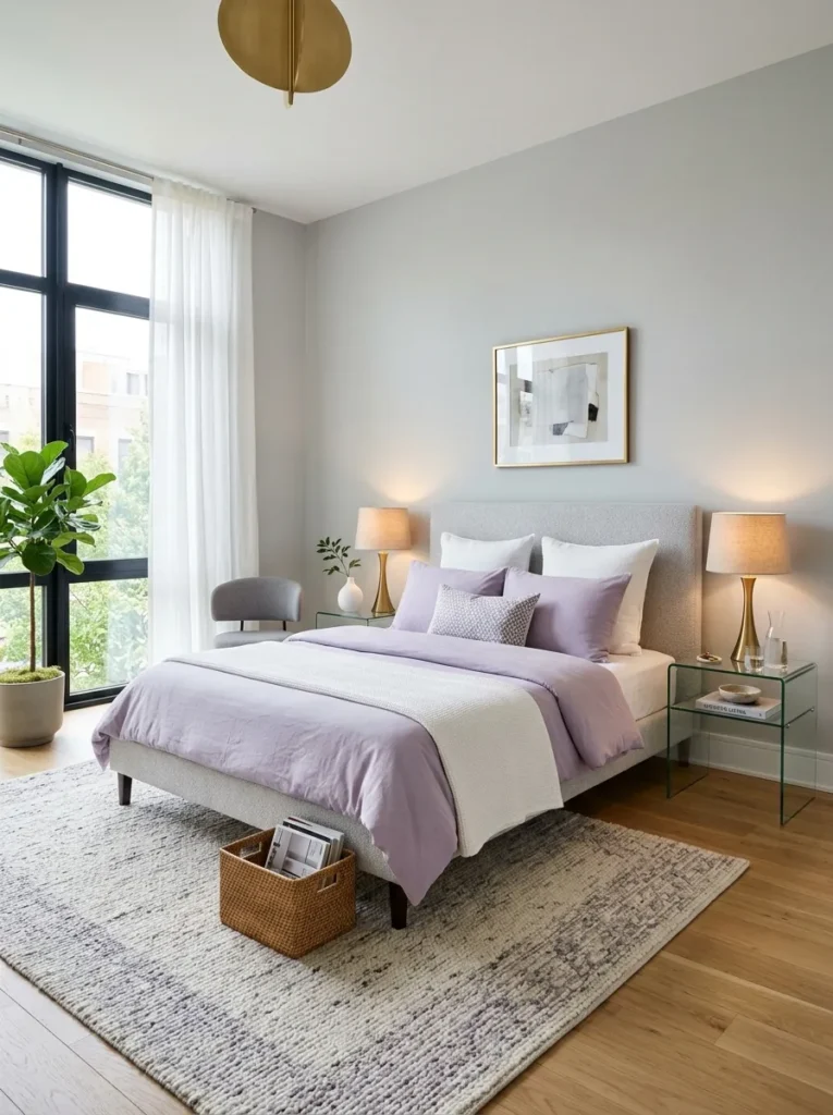 Glass Nightstand Styling