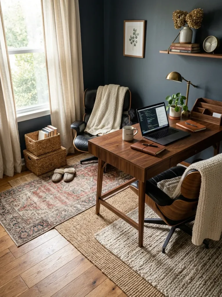 Layered Textured Rugs