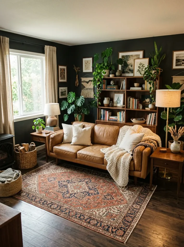 Leather Statement Sofa