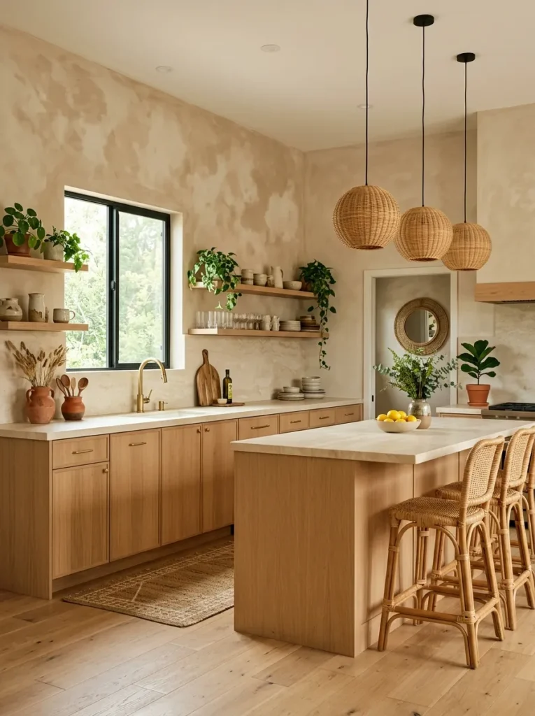 Limewashed Accent Walls