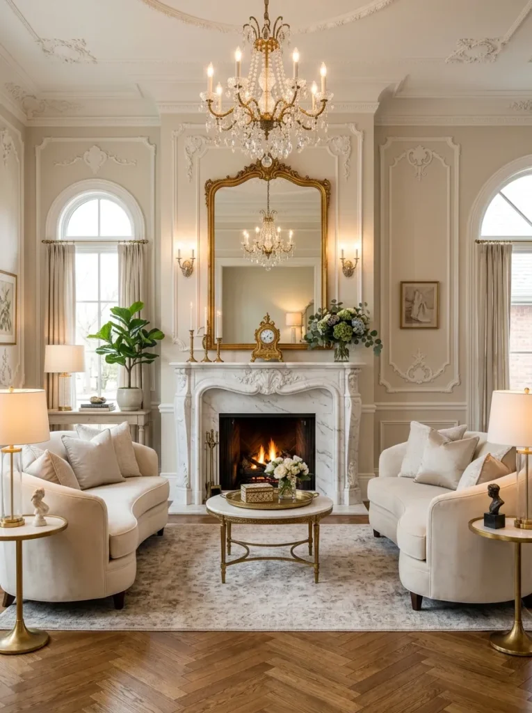 Marble Accent Fireplace