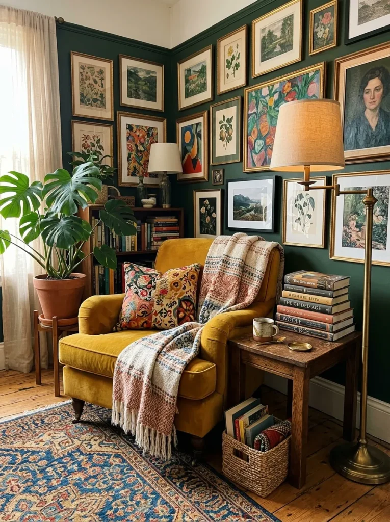 Maximalist Reading Nook