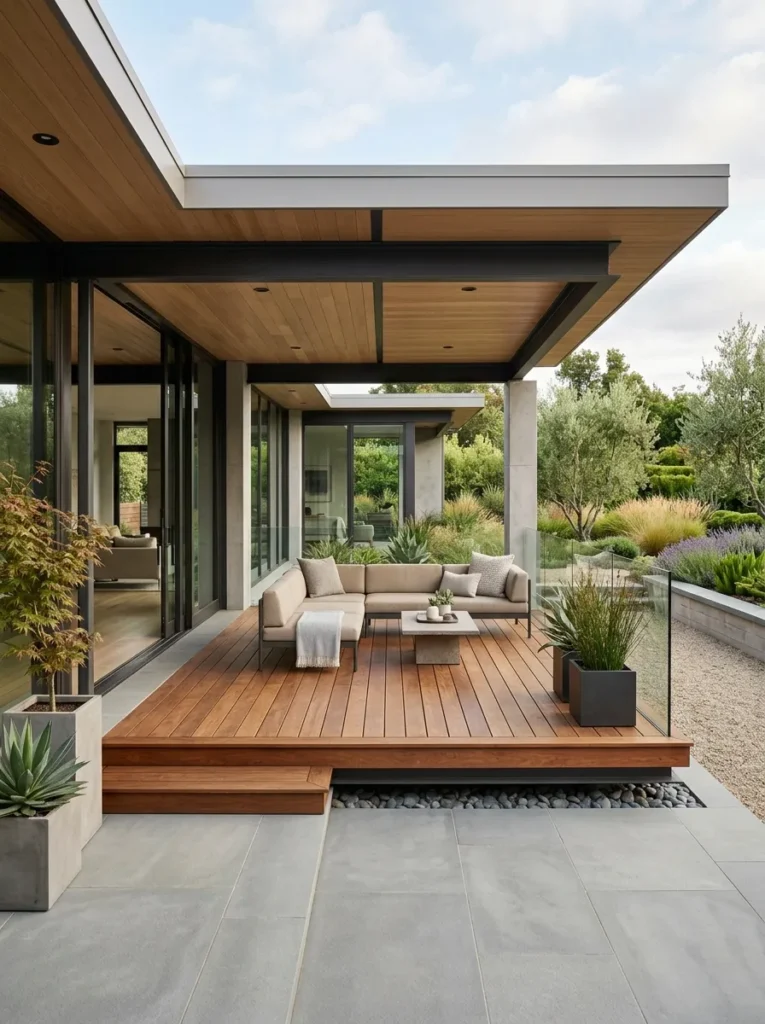 Minimalist Floating Deck