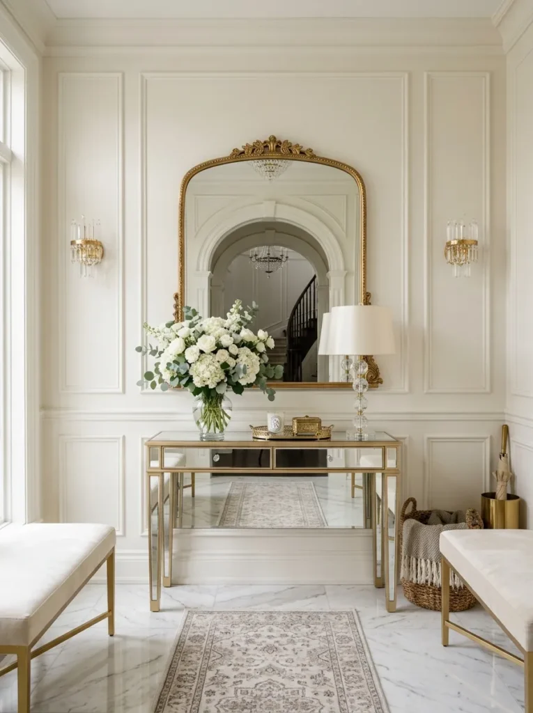 Mirrored Console Tables