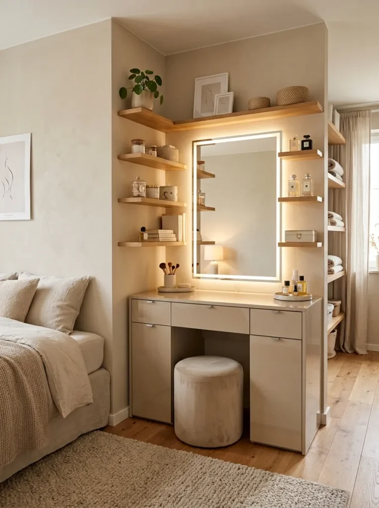 Mirrored Vanity Cabinet