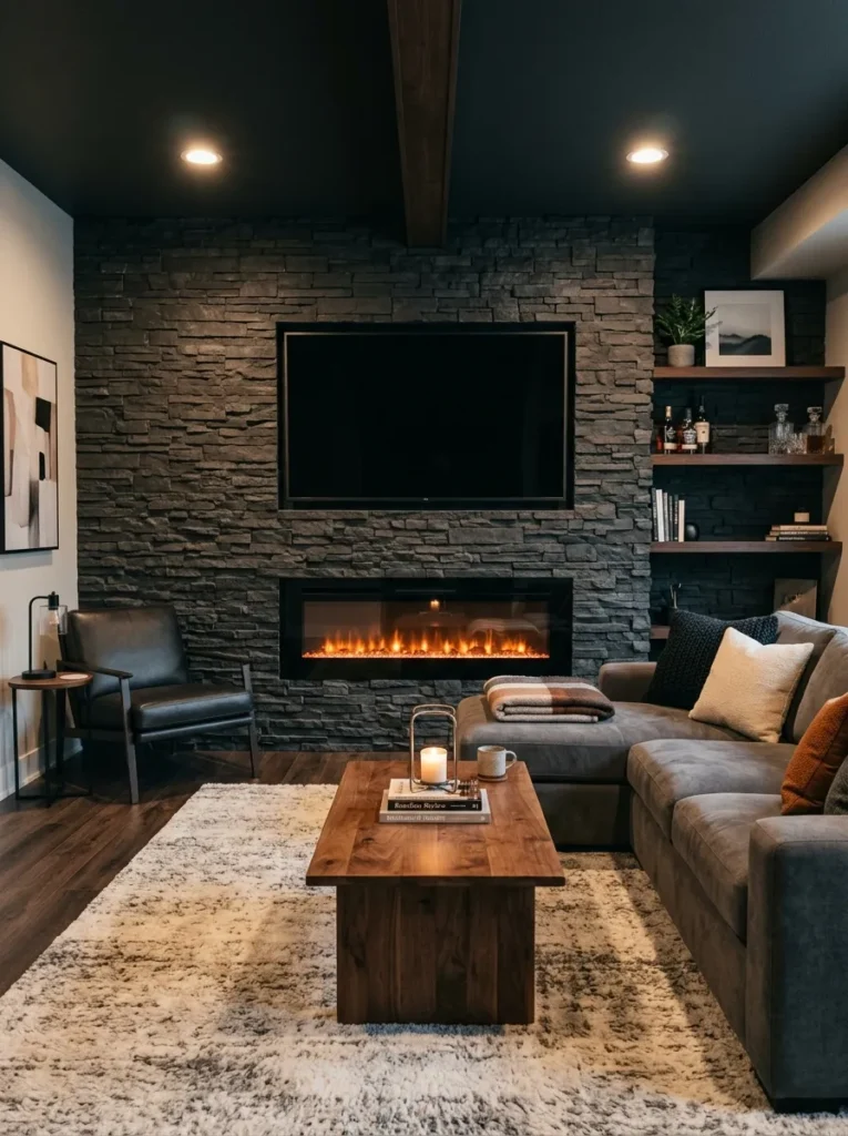 Modern Fireplace Lounge
