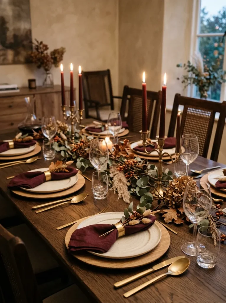 Moody Burgundy Accents