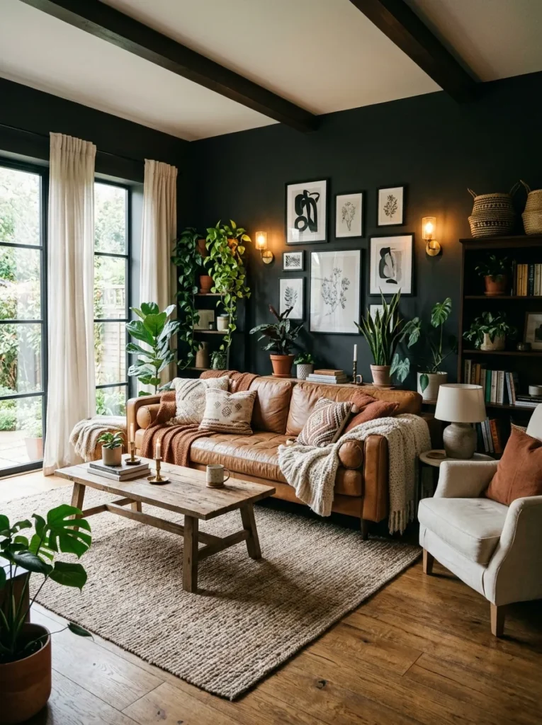 Moody Charcoal Walls