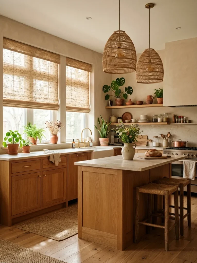 Natural Fiber Roman Shades