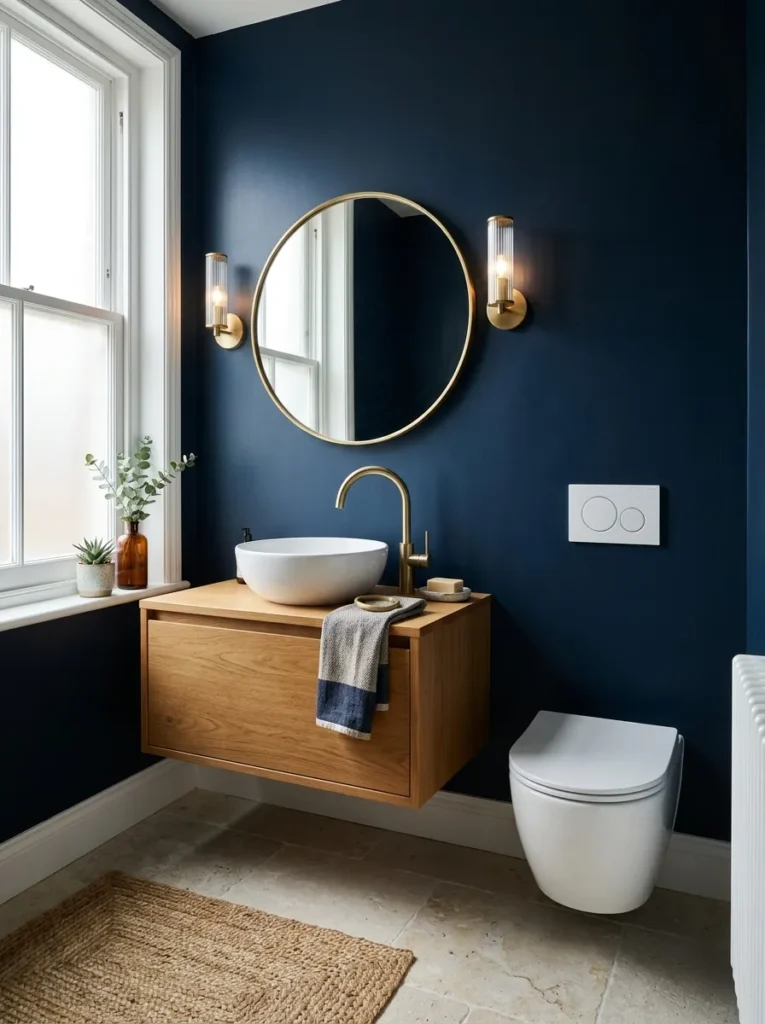 Navy Painted Walls