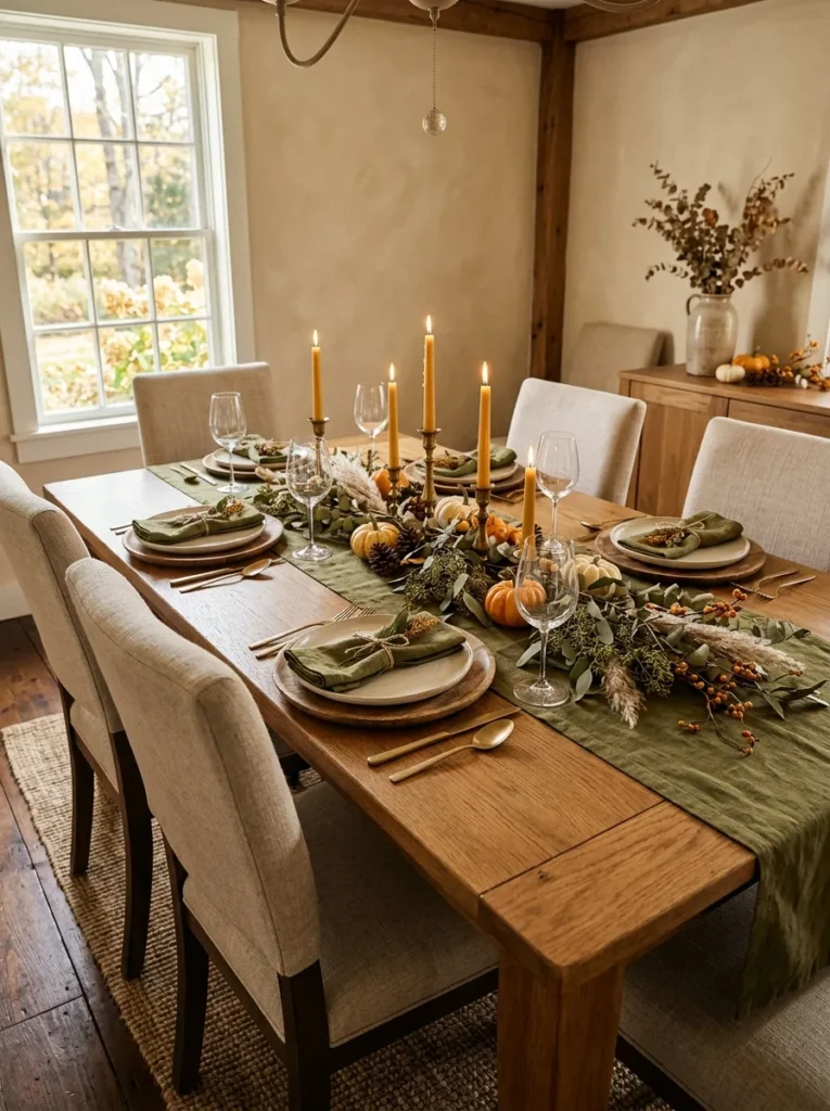 Olive Green Linens