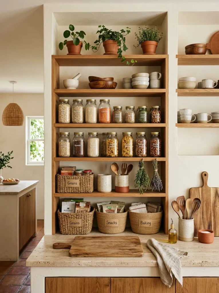 Open Pantry Shelving