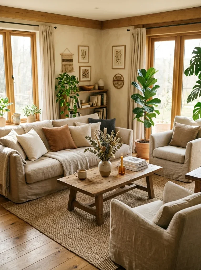 Organic Linen Seating