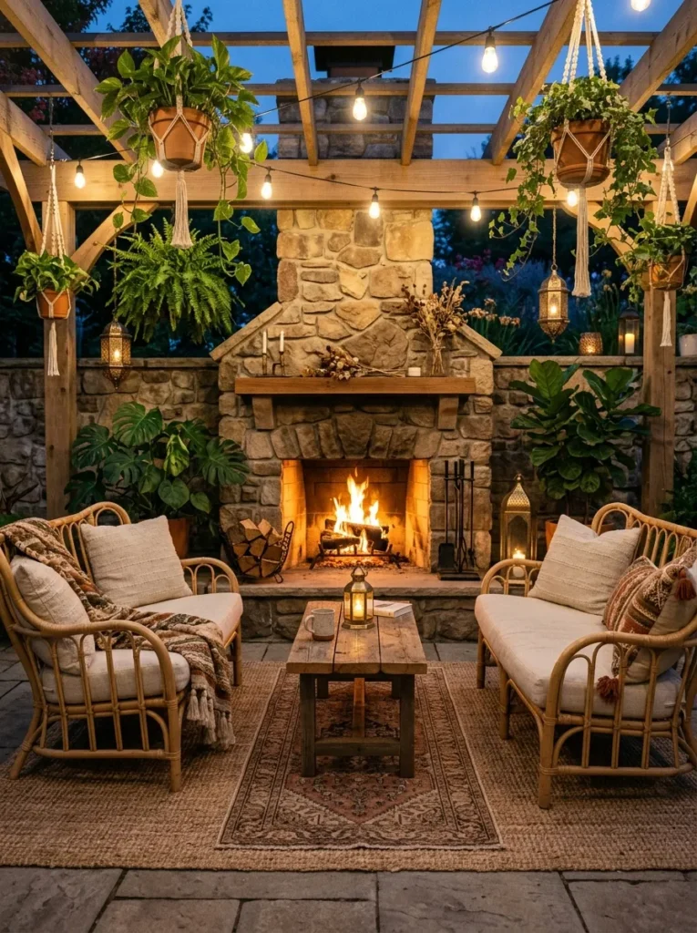 Outdoor Fireplace Area
