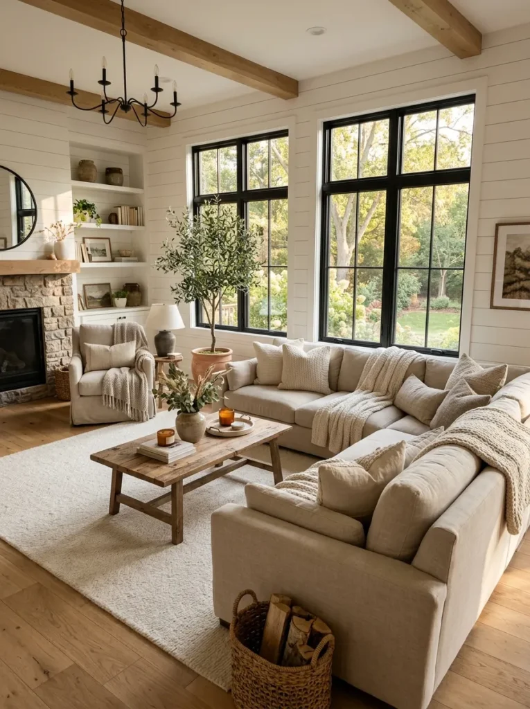 Oversized Linen Sofa