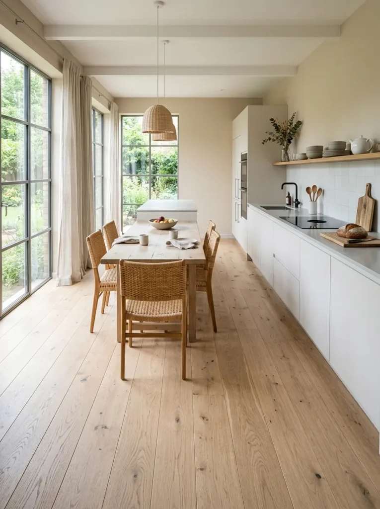 Pale Wood Flooring