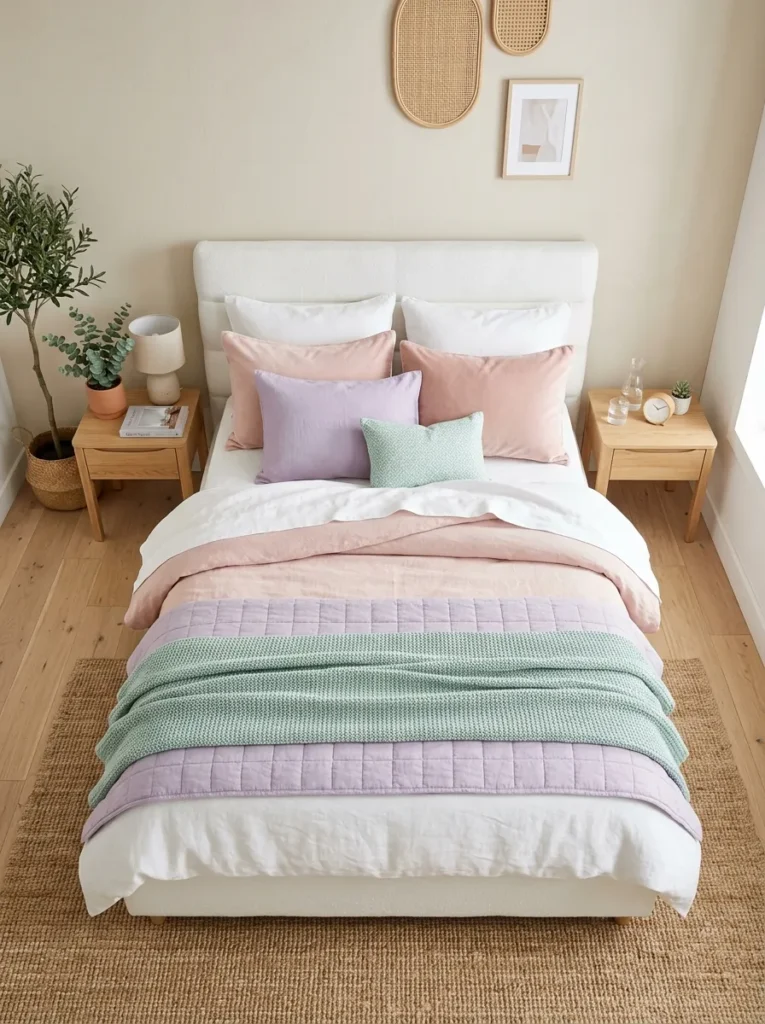 Pastel Bedding Layers