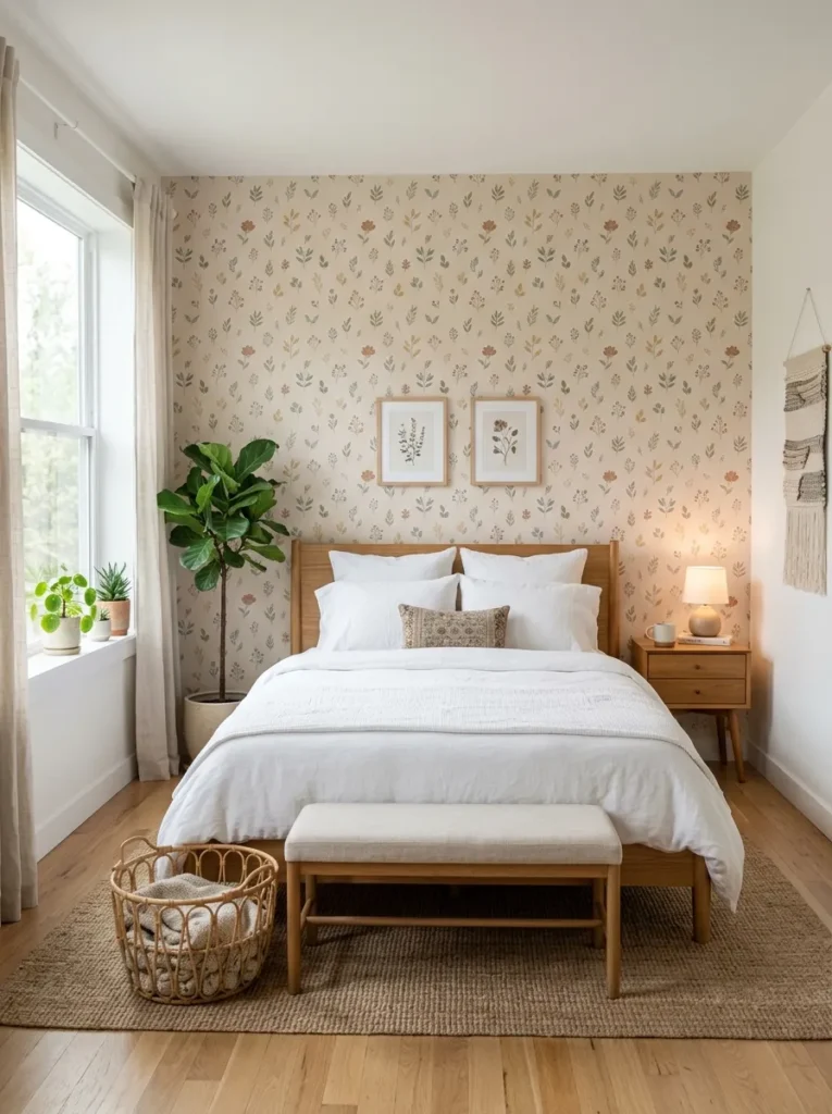 Patterned Minimalist Wallpaper